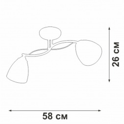 Потолочная люстра Vitaluce V3943-9/2PL