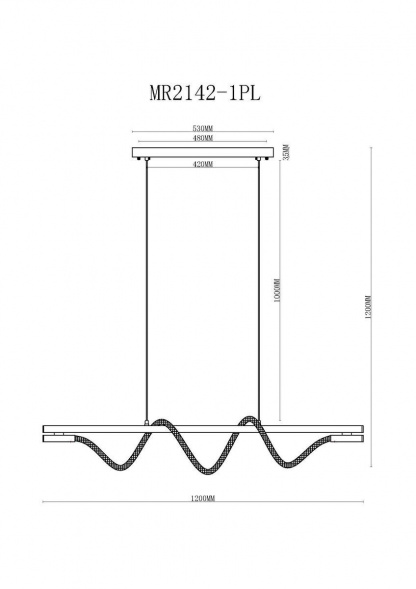 Подвесной светодиодный светильник MyFar Kenneth MR2142-1PL