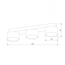 Потолочная люстра TK Lighting 3392 Space White