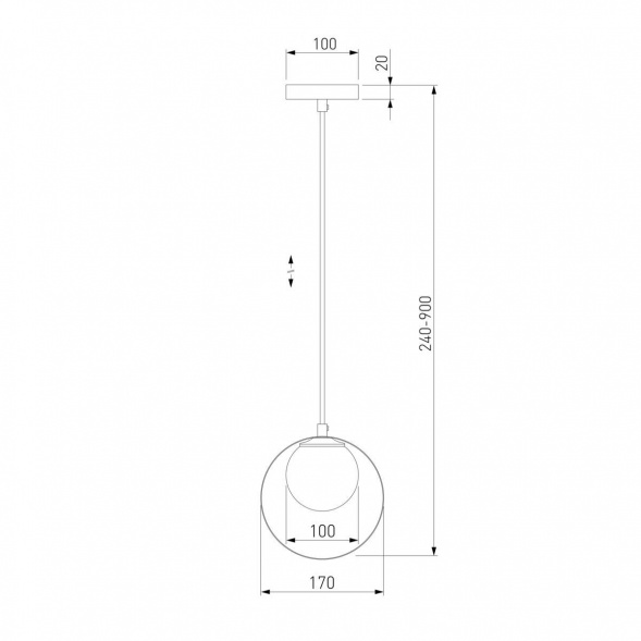 Подвесной светильник Eurosvet Dublin 50205/1 черный/бронза