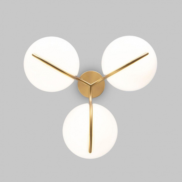 Подвесная светодиодная люстра Eurosvet Emisfero 50083/3 LED золото