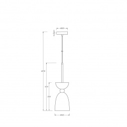 Подвесной светильник Maytoni Cloches MOD113PL-01W