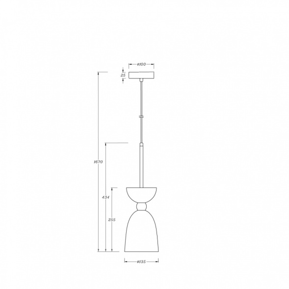 Подвесной светильник Maytoni Cloches MOD113PL-01W