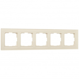 Рамка на 5 постов Werkel Favorit молочный W0051141 4690389183461