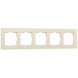 Рамка на 5 постов Werkel Favorit молочный W0051141 4690389183461