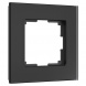 Рамка Werkel Senso на 1 пост черный, стекло soft-touch W0013108 4690389200328