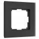 Рамка Werkel Senso на 1 пост черный, стекло soft-touch W0013108 4690389200328