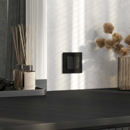 Рамка Werkel Senso на 1 пост черный, стекло soft-touch W0013108 4690389200328