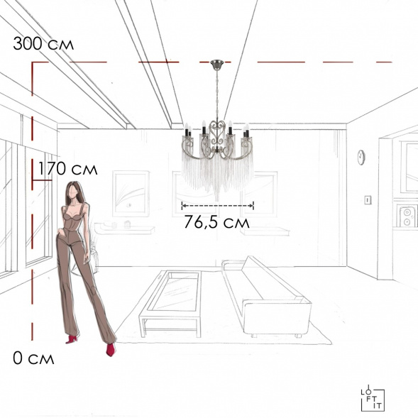 Люстра LOFT IT Wonderland 10405/8
