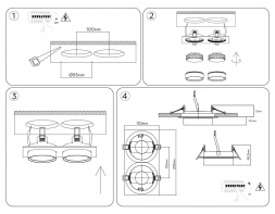 Светильник встраиваемый AMBRELLA LIGHT TECHNO SPOT TN6741