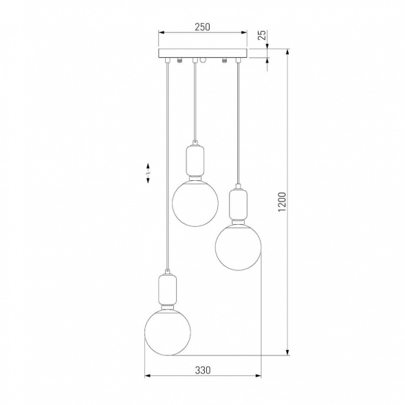 Подвесной светильник Eurosvet 50151/3 золото