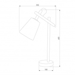 Настольная лампа TK Lighting 668 Vaio Grafit 1