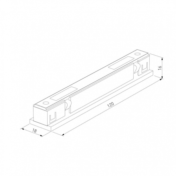Коннектор прямой Elektrostandard Brass Line 85008/00 a069644