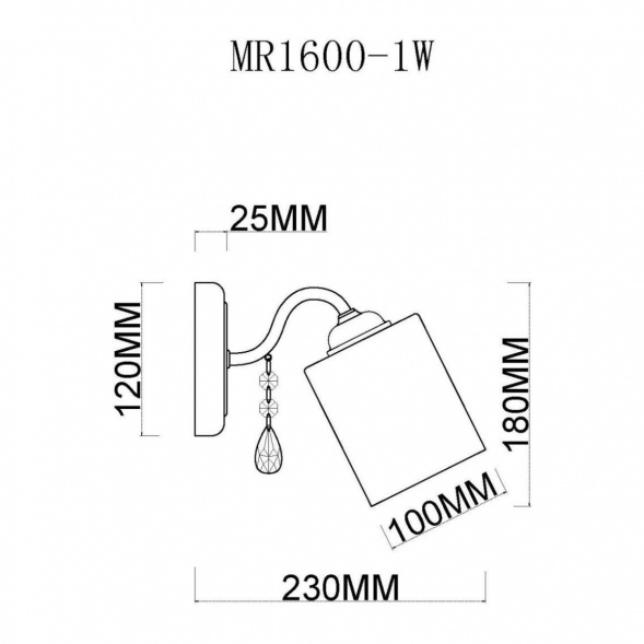 Бра MyFar Patrick MR1600-1W