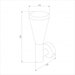 Уличный настенный светильник Elektrostandard 1416 Techno серый a049710