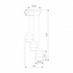 Подвесная люстра TK Lighting 6098 Calisto