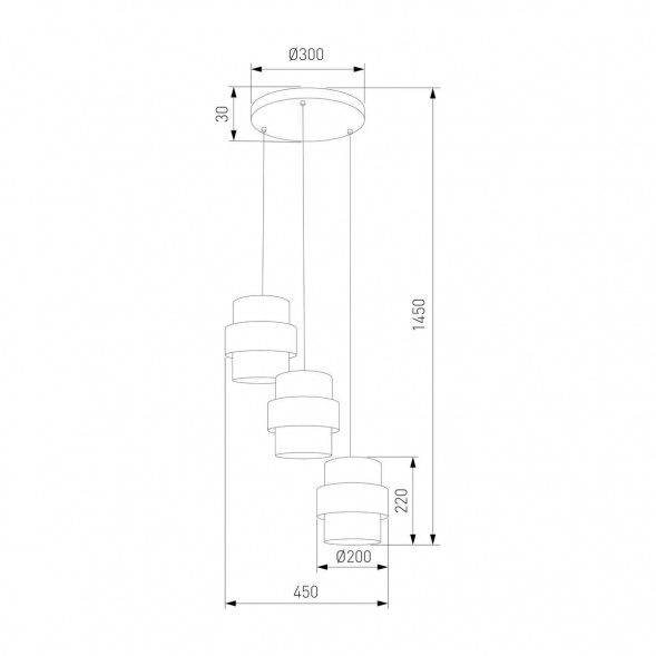 Подвесная люстра TK Lighting 6098 Calisto
