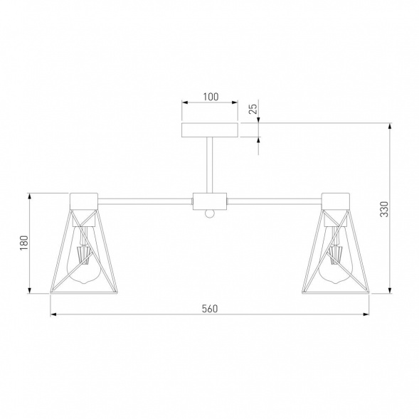 Потолочная люстра Eurosvet 70107/5 черный