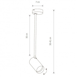 Спот Nowodvorski Mono Long M 7671