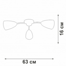 Потолочная люстра Vitaluce V3944-9/3PL