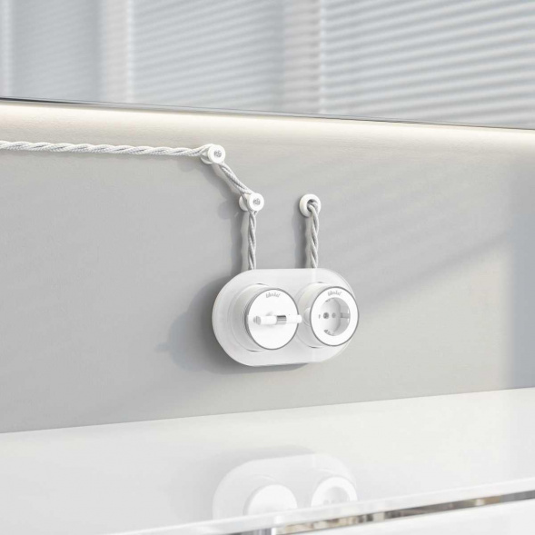 Набор втулок для вывода кабеля из стены 2 шт. Werkel Ретро белый W6421101 4690389166068