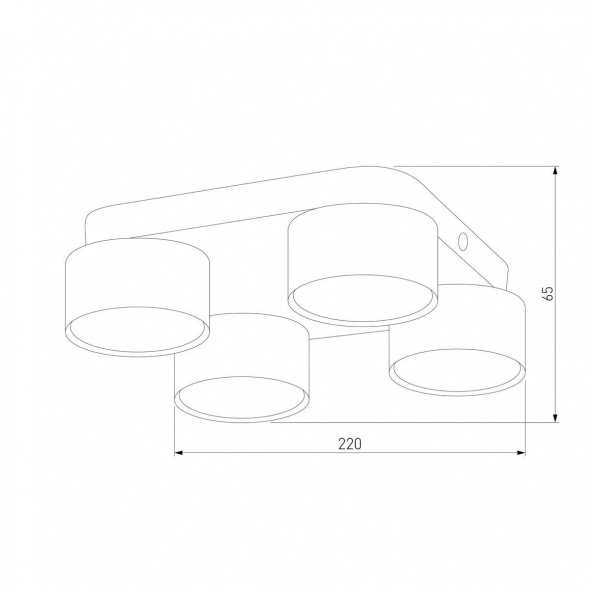 Потолочная люстра TK Lighting 3393 Space White