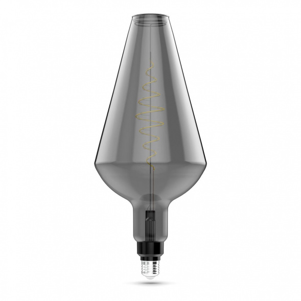 Лампа светодиодная филаментная Gauss E27 8,5W 1800K серая 180802005