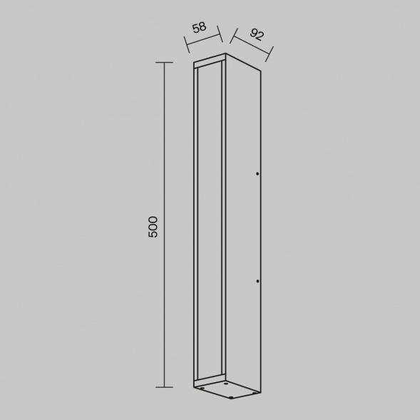 Уличный светодиодный светильник Maytoni Corte O571WL-L20B3K