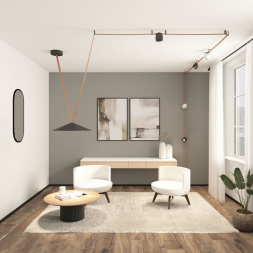 Трековый светильник Denkirs Belty Flow DK5668-BK