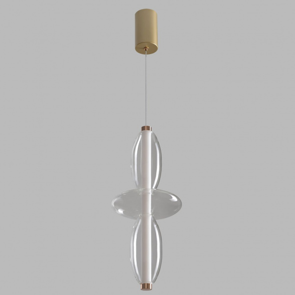 Подвесной светодиодный светильник Crystal Lux Quasar SP14W Led Transparent