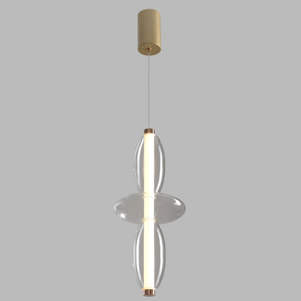 Подвесной светодиодный светильник Crystal Lux Quasar SP14W Led Transparent