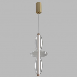 Подвесной светодиодный светильник Crystal Lux Quasar SP14W Led Transparent