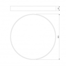 Потолочный светодиодный светильник Eurosvet Entire 90320/1 серый