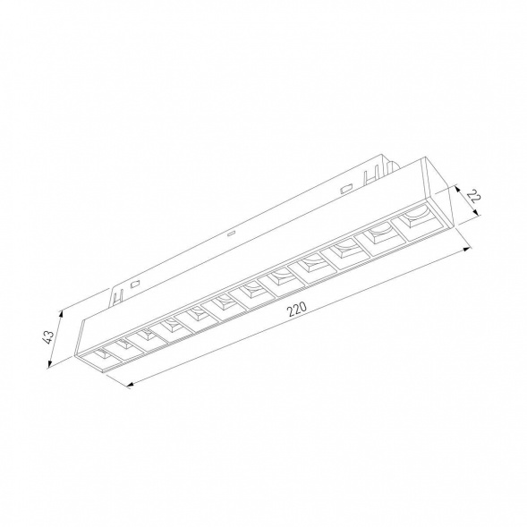 Трековый светодиодный светильник Elektrostandard Slim Magnetic 85192/01 a066584