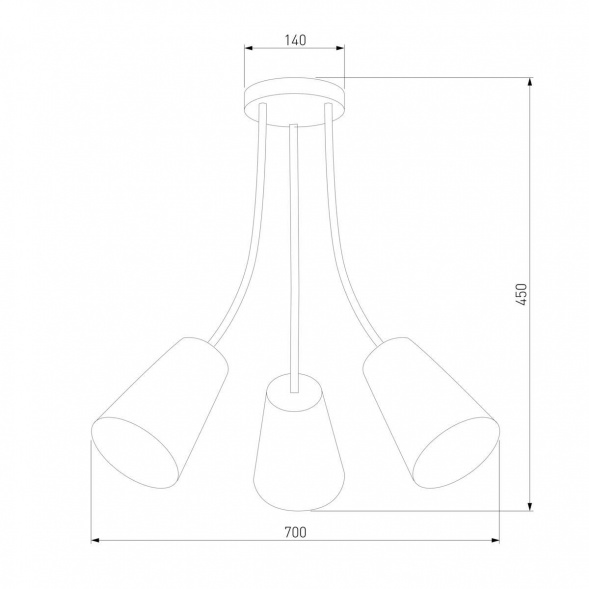 Потолочный светильник TK Lighting 2106 Wire Colour