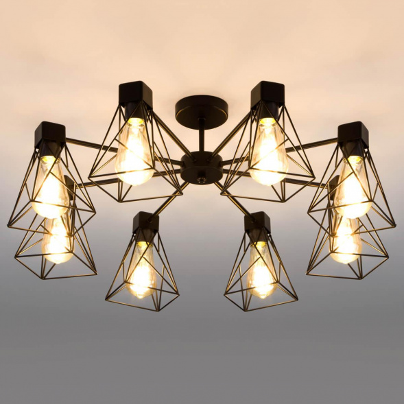 Потолочная люстра Eurosvet 70107/8 черный