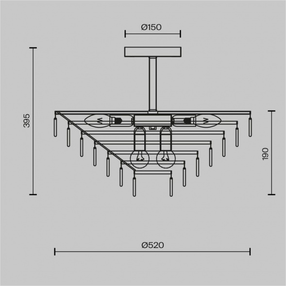 Потолочная люстра Maytoni Mazzo MOD130CL-11G