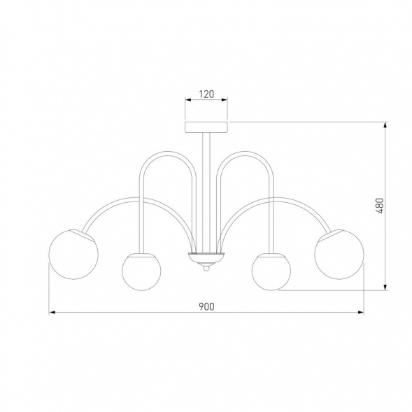 Потолочная люстра Eurosvet Alix 30177/6 латунь