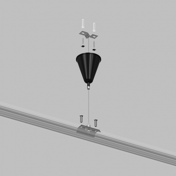 Подвесная система для треков Denkirs Solid Base TR1105-BK