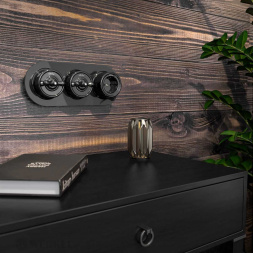 Рамка Werkel Favorit Runda на 3 поста черный W0035108 4690389166488