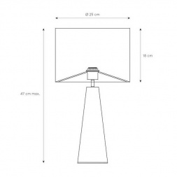 Настольная лампа Lucide Extravaganza Velvet 10501/81/30