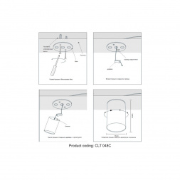 Потолочный светильник Crystal Lux CLT 048C WH