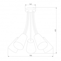 Потолочный светильник TK Lighting 2107 Wire Colour