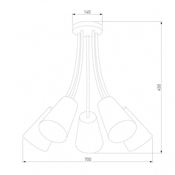 Потолочный светильник TK Lighting 2107 Wire Colour