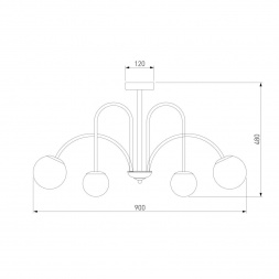 Потолочная люстра Eurosvet Alix 30177/6 хром