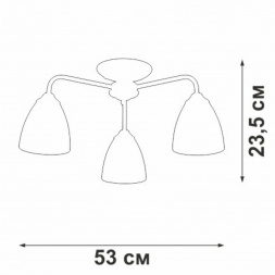 Потолочная люстра Vitaluce V3946-0/3PL