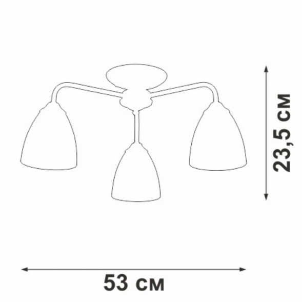 Потолочная люстра Vitaluce V3946-0/3PL