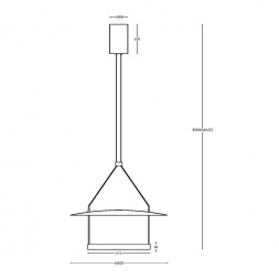 Подвесной светодиодный светильник Maytoni Ambience MOD280PL-L23B3K