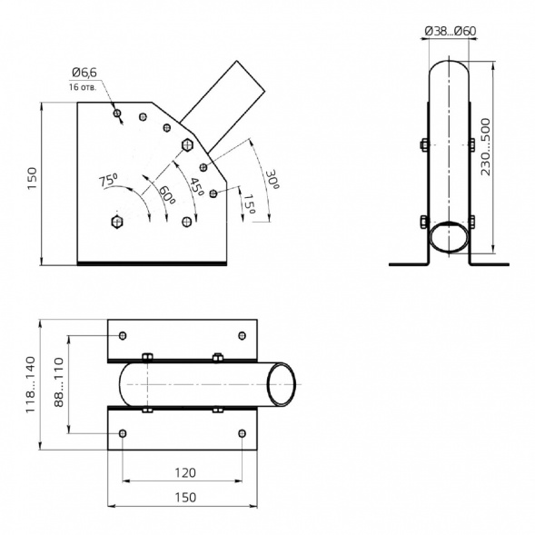 Кронштейн Gauss 903265103