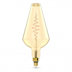 Лампа светодиодная филаментная Gauss E27 8,5W 2000K янтарная 180802105